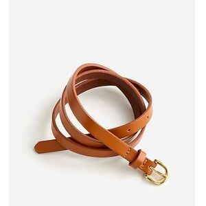 J. CREW Skinny Italian Leather Belt, Sz. L *EUC*